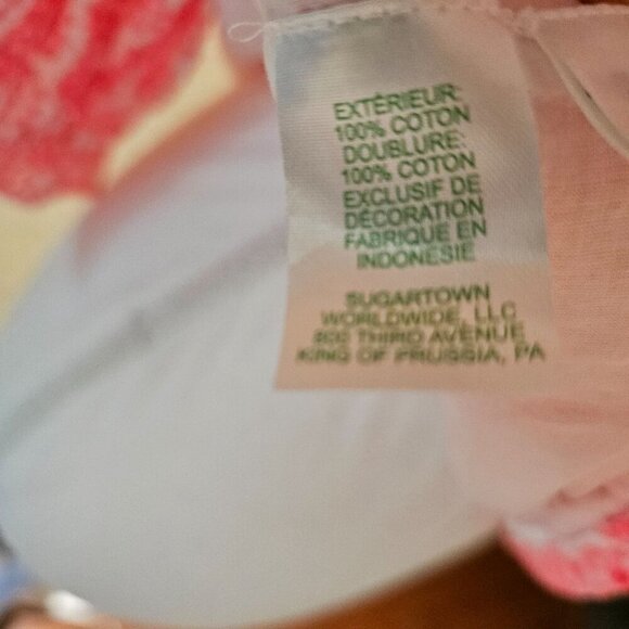 Lilly Pulitzer Size 00 1970's Inspired Jourdana Coral Starburst Eyelet Blouse - Picture 8 of 8